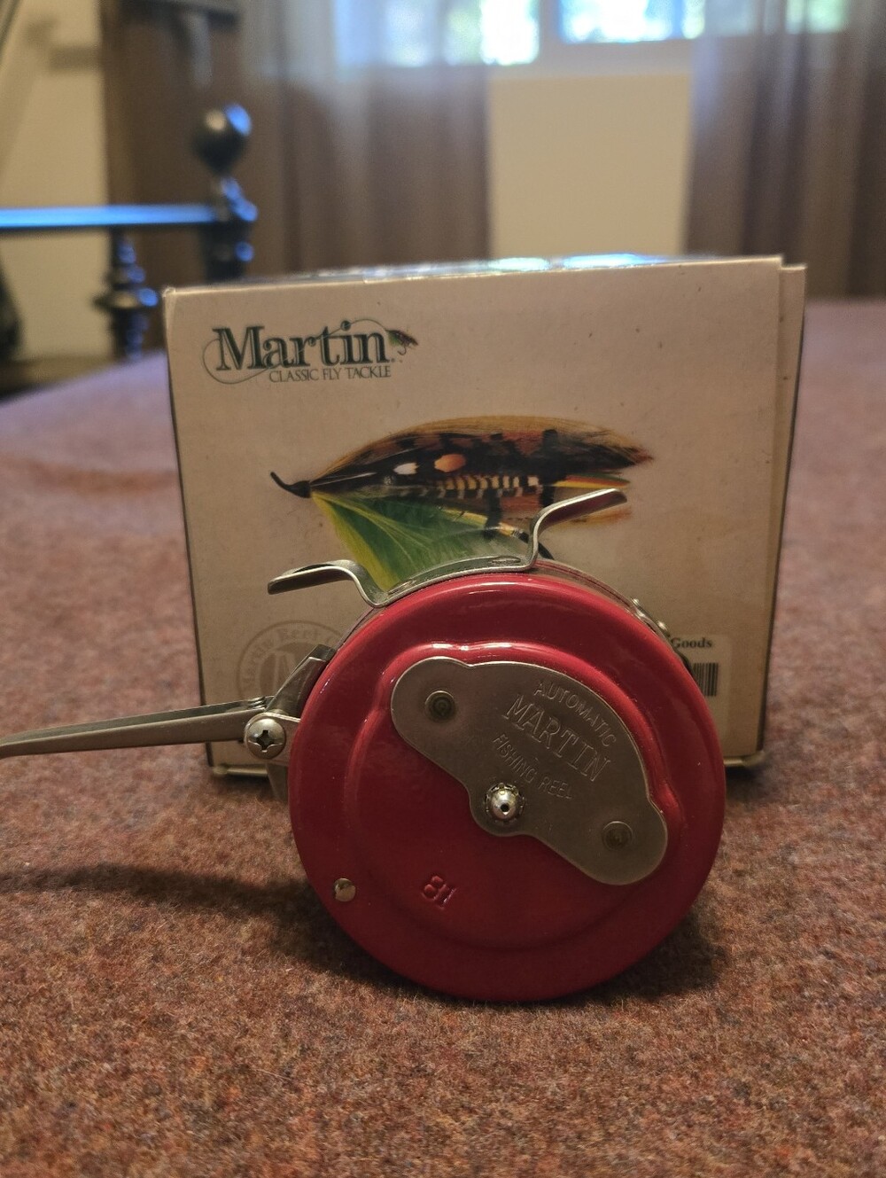 New! Vintage Martin No 81 Automatic Fly Reel In Box Dated 2001